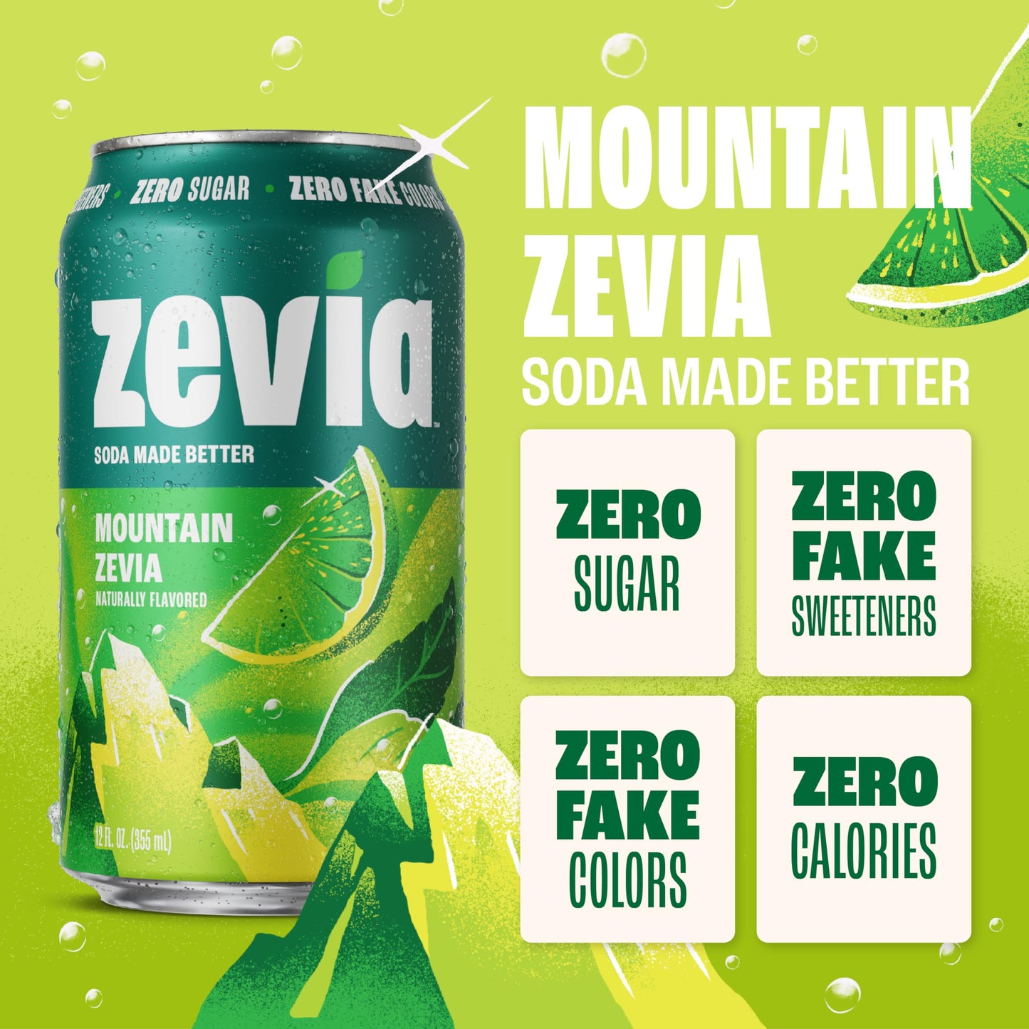 Zevia Zero Sugar Soda, Cola, 12 oz Cans (24-Pack) – Naturally Sweetened, Zero Calorie Sugar Free Soda - Non-GMO Project Verified, Gluten-Free, Vegan