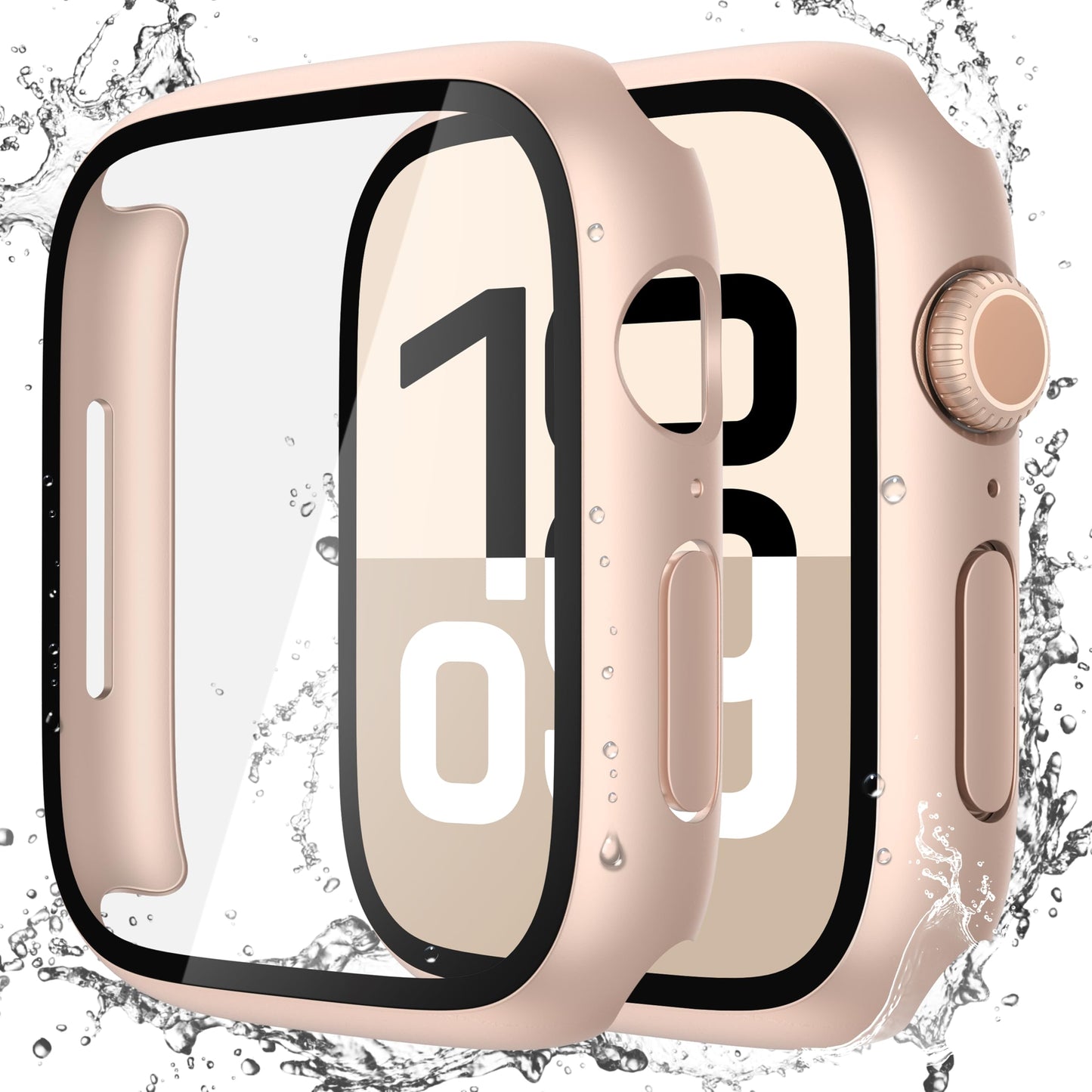 Misxi 2-Pack Waterproof Case for 46mm Apple Watch Series 11/10