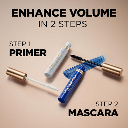 L’Oreal ParisVoluminous Waterproof Volume Building Mascara, Black [360], 0.28 oz (Pack of 3)