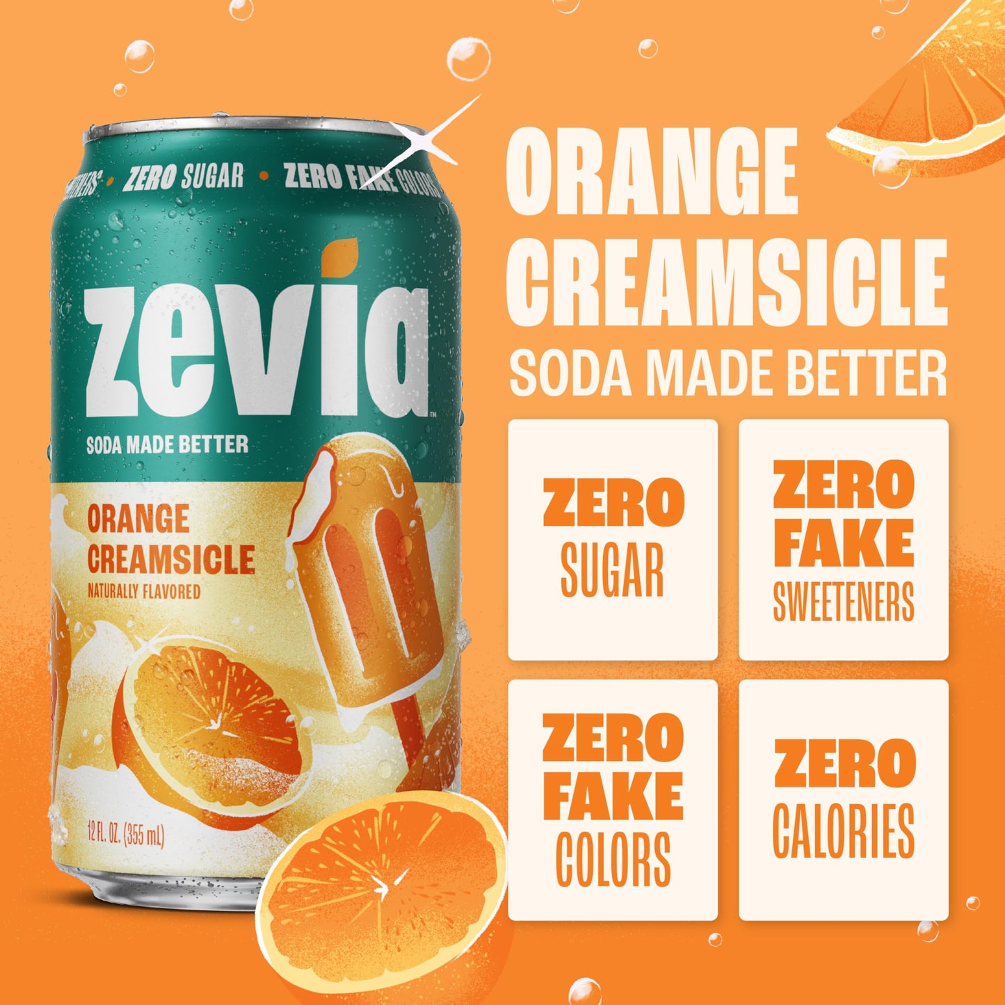 Zevia Zero Sugar Soda, Cola, 12 oz Cans (24-Pack) – Naturally Sweetened, Zero Calorie Sugar Free Soda - Non-GMO Project Verified, Gluten-Free, Vegan