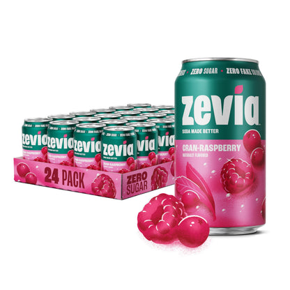 Zevia Zero Sugar Soda, Cola, 12 oz Cans (24-Pack) – Naturally Sweetened, Zero Calorie Sugar Free Soda - Non-GMO Project Verified, Gluten-Free, Vegan