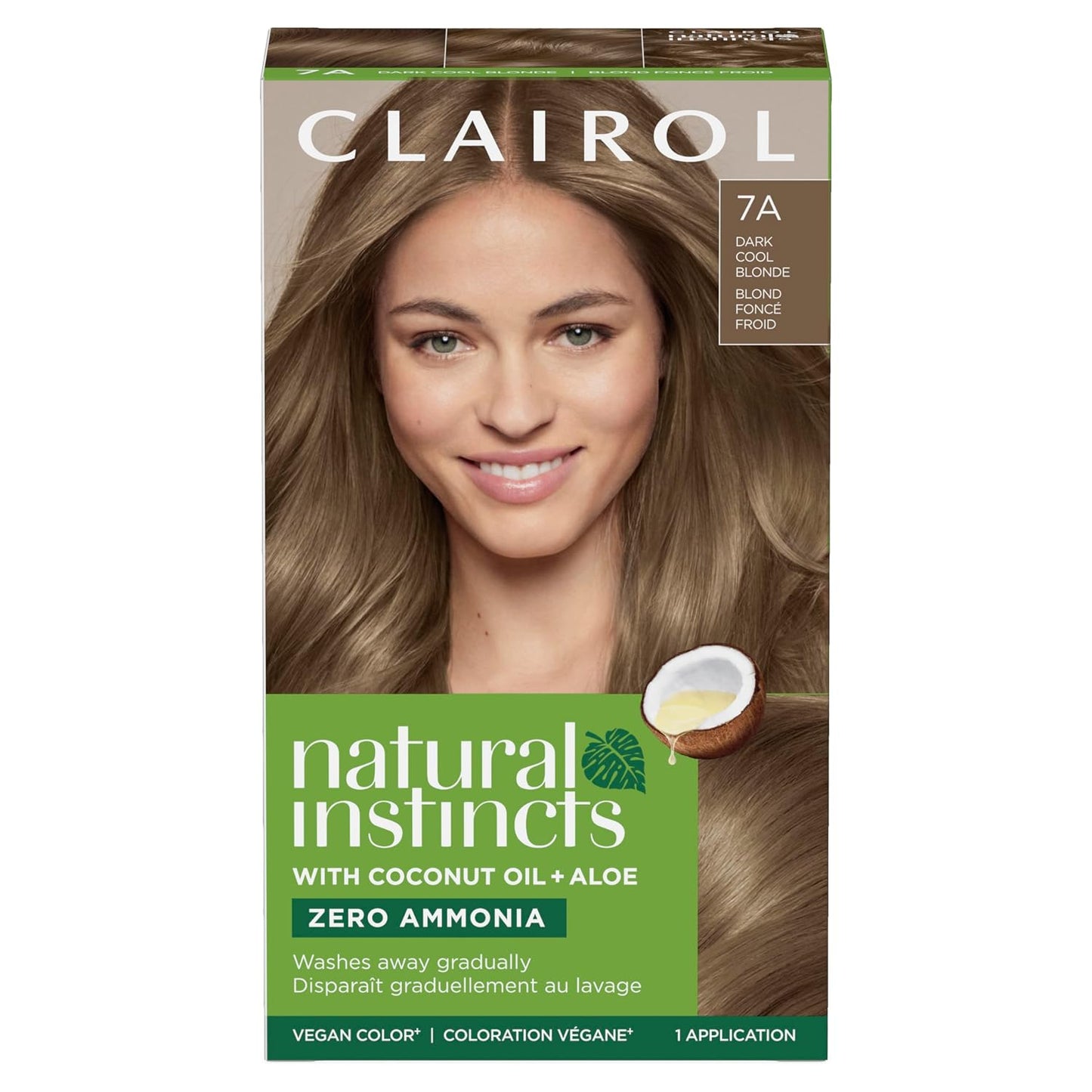 Clairol Natural Instincts Demi-Permanent Hair Dye, 4 Dark Brown | 1 Pack