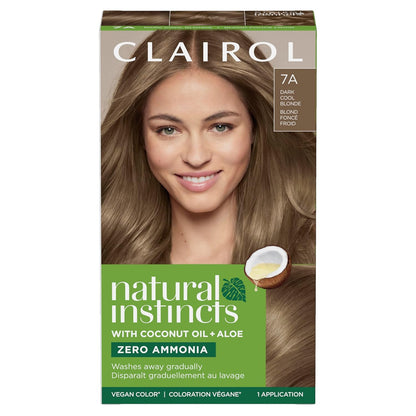 Clairol Natural Instincts Demi-Permanent Hair Dye, 4 Dark Brown | 1 Pack