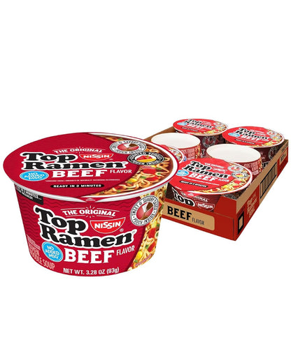 Nissin Top Ramen Noodle Soup, Chicken, 3 Ounce (Pack of 24)