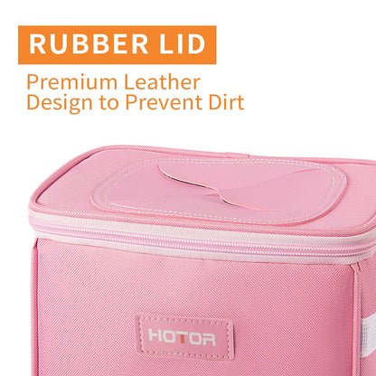 HOTOR Car Trash Can, Leakproof Car Organizer, 2-Gallon, Black