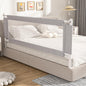 3-Piece King Size Bed Rail for Toddlers - Adjustable Baby Bed Rail Guard, Kids Safety Bed Rail for King Size Bed (78.7"x78.7"x74.8"-Grey)