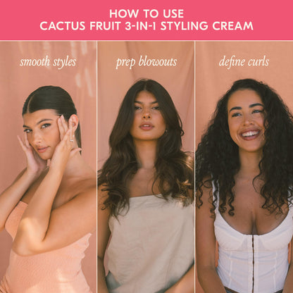 DAE Cactus Fruit 3-In-1 Styling Cream - Smooths Styles & Preps Blowouts