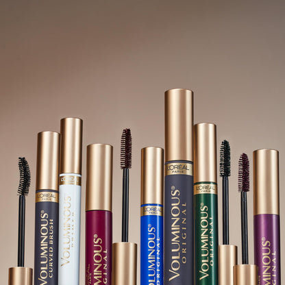 L’Oreal ParisVoluminous Waterproof Volume Building Mascara, Black [360], 0.28 oz (Pack of 3)