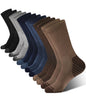 BAMBOO COOL Men's Crew Socks Athletic Cushioned Moisture Wicking 6 Pairs