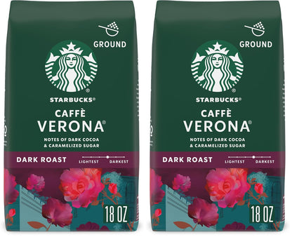 Starbucks Ground Coffee, Dark Roast Coffee, Italian Roast, 100% Arabica, 1 bag (18 oz)