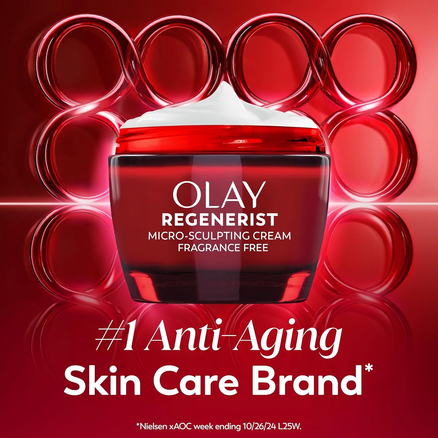 Olay Face Moisturizer, Regenerist Micro-Sculpting Facial Cream for Women - Anti-Aging, Anti-Wrinkle, Firming Skin Care - Triple Collagen Cream, Peptide Moisturizer, Hyaluronic Acid, Niacinamide, 1.7oz