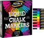 Bandle B. Chalk Markers - 8 Vibrant, Erasable, Non-Toxic, Water-Based, Reversible Tips. For Glass or Chalkboard Markers for Businesses, Restaurants, Liquid Drawing Chalk (Vibrant 6mm)