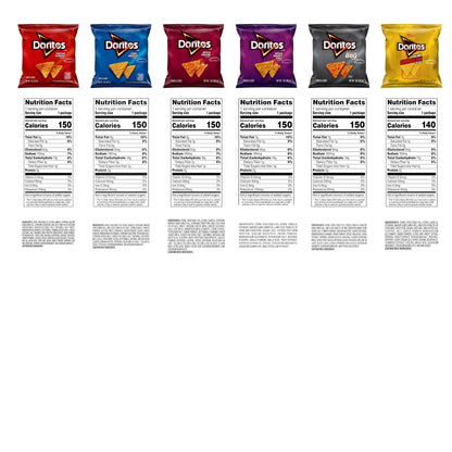 Doritos Flavored Tortilla Chips, Nacho Cheese, 1 Ounce (Pack of 40)