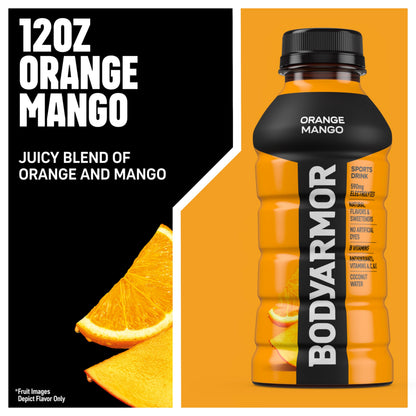 BODYARMOR Sports Drink, Strawberry Banana, Electrolyte Drink Hydration, 12 Fl Oz Bottles (8 Pack), Flavored Coconut Water with B Vitamins & Antioxidants