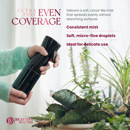 BeautifyBeauties Continuous Spray Bottle for Hair, 6..8 oz Mister Spray