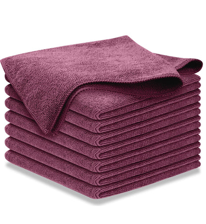 USANOOKS Microfiber Cleaning Cloth Grey - 12 Pcs (12.5"x12.5") - High Performance - 1200 Washes, Ultra Absorbent Microfiber Towel Weave Grime & Liquid for Streak-Free Mirror Shine - Car Washing Cloth