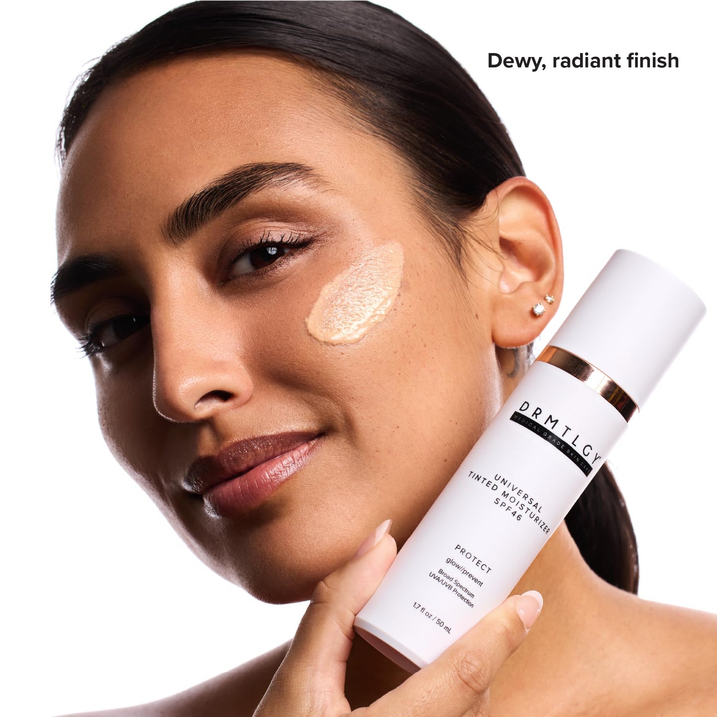 DRMTLGY Universal Tinted Moisturizer SPF 46, Dewy Tinted Sunscreen