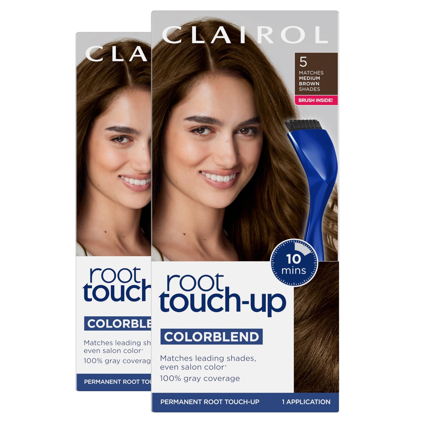 Clairol Root Touch Up Permanent Hair Dye, 5 Medium Brown, Pack of 1