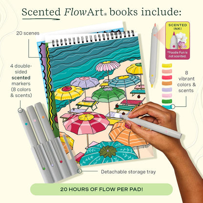 Lifelines FlowArt Mini Activity Pads, 3-Pack, Dot-by-Letter Coloring Books