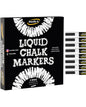 Bandle B. Chalk Markers - 8 Vibrant, Erasable, Non-Toxic, Water-Based, Reversible Tips. For Glass or Chalkboard Markers for Businesses, Restaurants, Liquid Drawing Chalk (Vibrant 6mm)