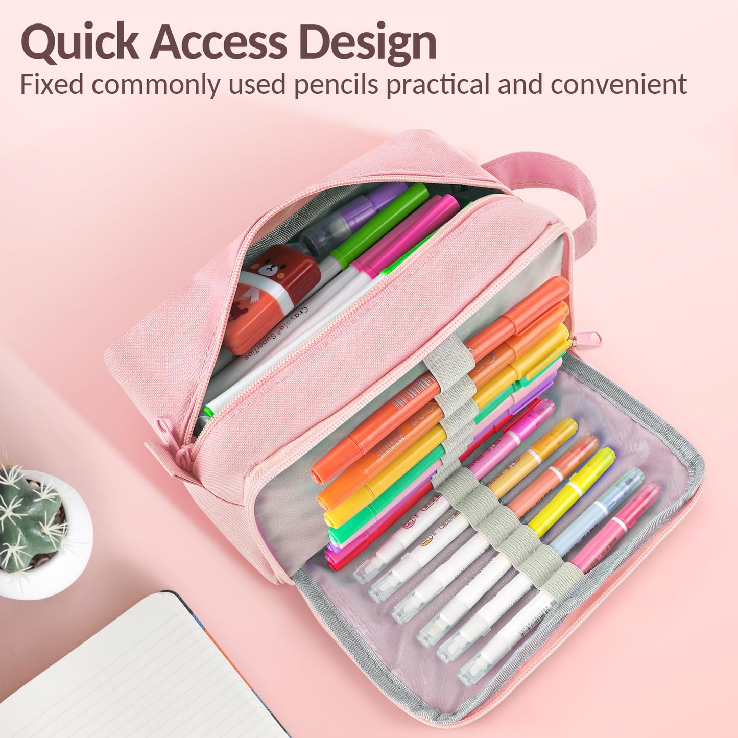 Sooez Original High Capacity Pencil Case, Big Pencil Bag Pouch Organizer