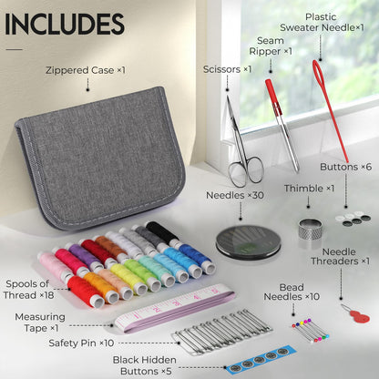 Coquimbo Sewing Kit for Adults, Christmas Stocking Stuffers for Teen Girls