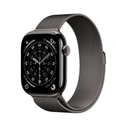 Apple Watch Series 11 [GPS 46mm] Smartwatch with Jet Black Aluminum Case with Black Sport Band - M/L. Sleep Score, Fitness Tracker, Health Monitoring, Always-On Display, Water Resistant