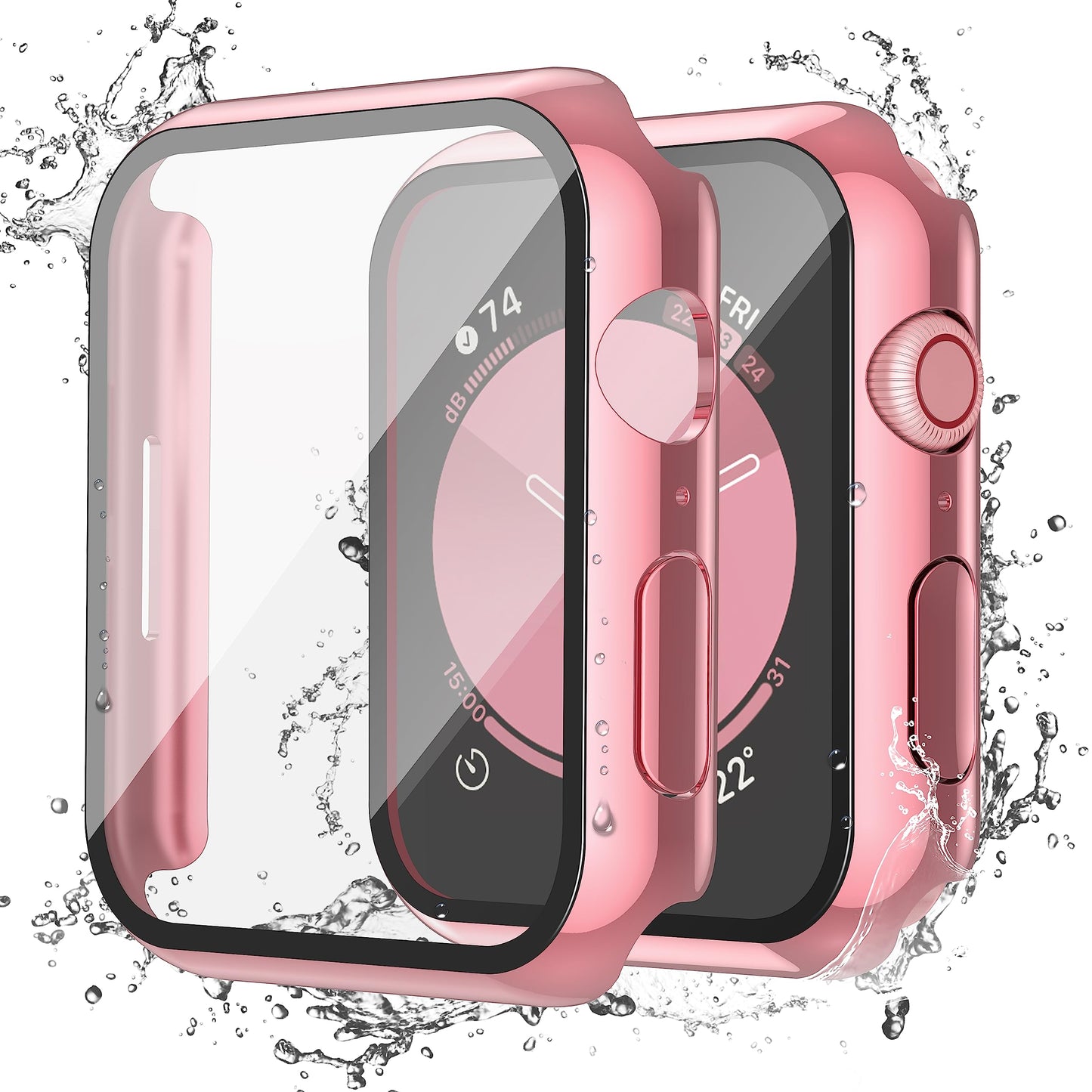 Misxi 2-Pack Waterproof Case for 46mm Apple Watch Series 11/10