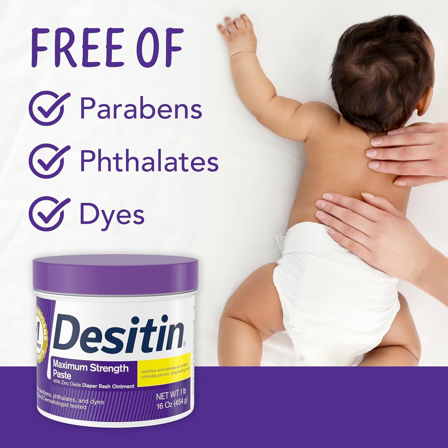 Desitin Maximum Strength Diaper Rash Paste, 40% Zinc Oxide, 4.8 oz