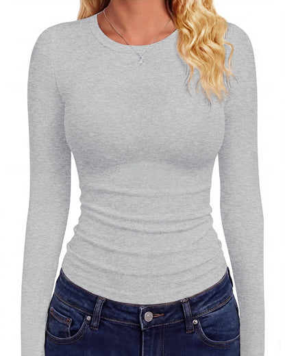 GAYHAY Long Sleeve Shirts for Women Tops Fitted Clothes Fall Fashion 2026