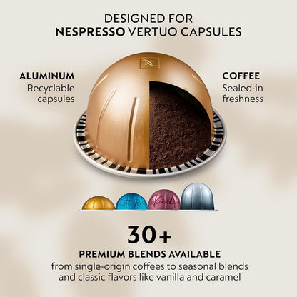 Nespresso Capsules Vertuo, Variety Pack, Medium and Dark Roast Coffee, 30 Count Coffee Pods, Brews 7.8 oz.