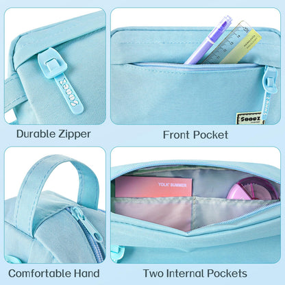 Sooez Original High Capacity Pencil Case, Big Pencil Bag Pouch Organizer