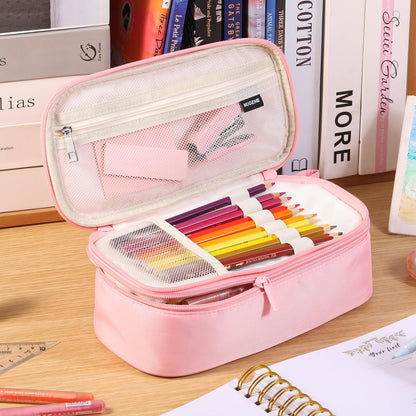 Cute Large Pencil Case Pouch,Personalized Initial Pencil Bag for Girls Boy