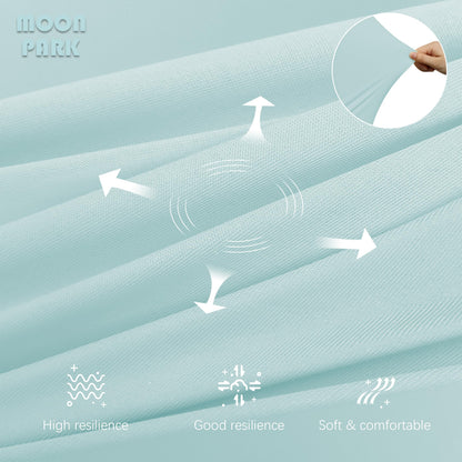 MOON PARK Pregnancy Pillows for Sleeping - U Shaped Full Body Maternity Pillow with Removable Cover - Support for Back, Legs, Belly, HIPS - 65 Inch - Aquamarine