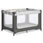 Dream On Me Zodiak Portable Playard, Compact for Travel, Carry Bag, Gray & Pink