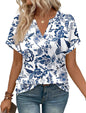 WIHOLL Womens Blouses Spring Tops Short Sleeve Shirts Dressy Casual Summer Vacation Fashion Clothing 2026