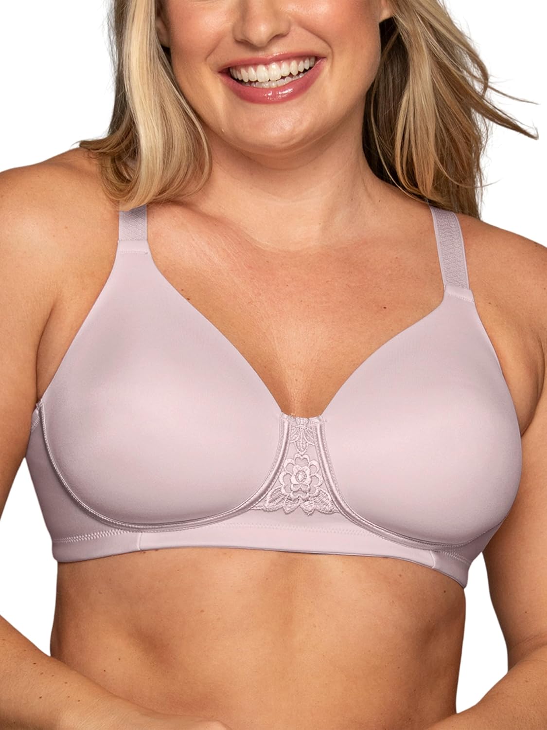 Vanity Fair Women's Full Figure Beauty Back Smoothing Bra, 4 Way Stretch Fabric, Lightly Lined Cups up to H