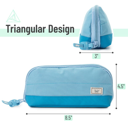 Mr. Pen- Wide-Opening Pencil Case, Triangle Design