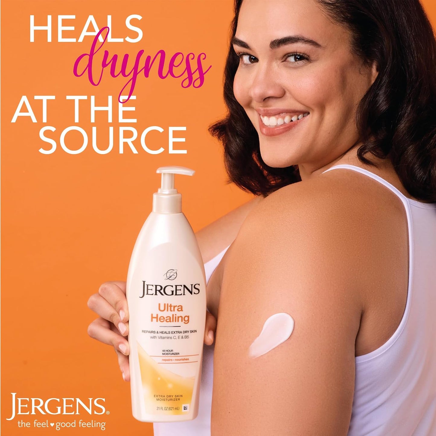 Jergens Ultra Healing Body Lotion, Moisturizer for Dry Skin, 32 fl oz