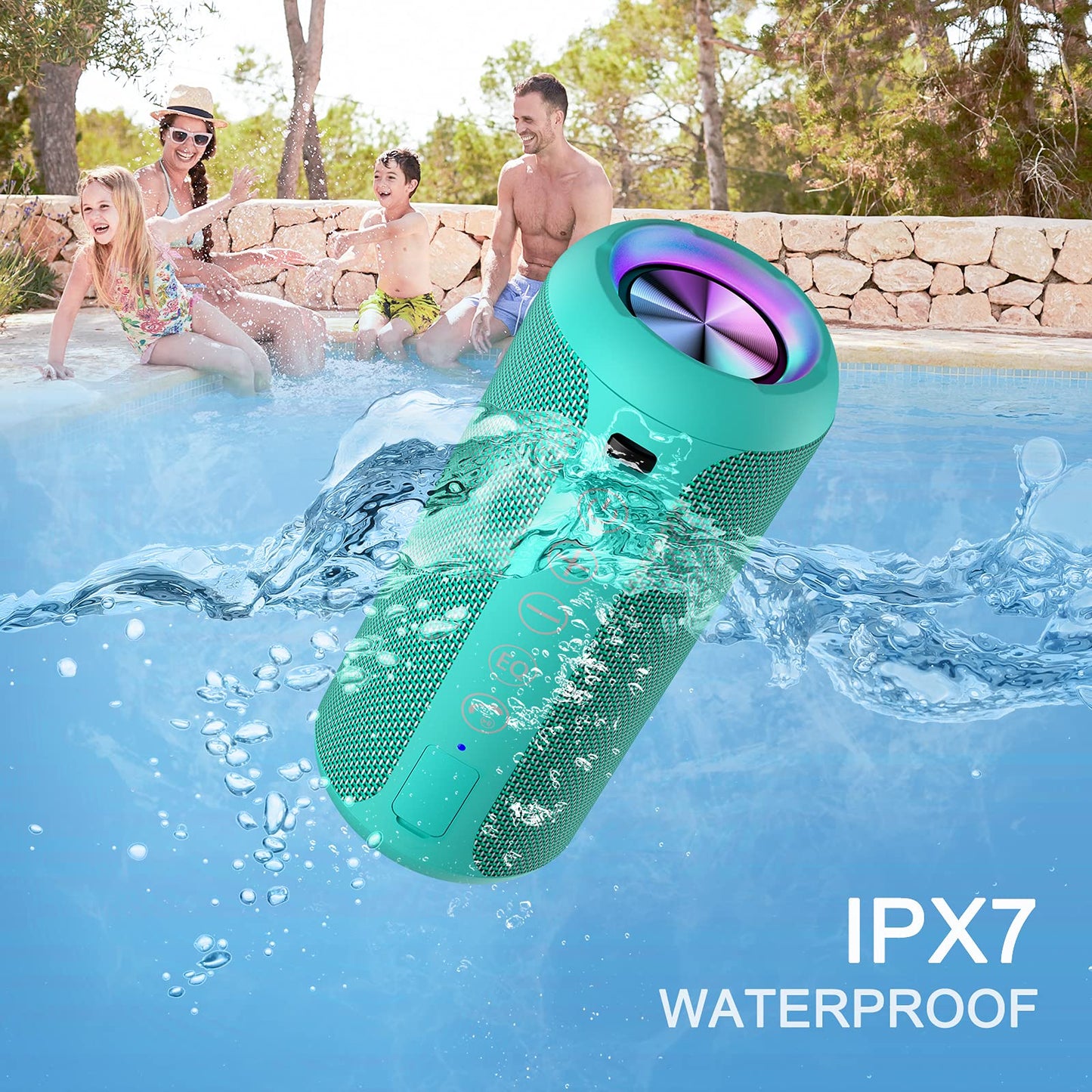 Ortizan X10 Portable Bluetooth Speaker (1st Gen), IPX7 Waterproof, Wireless