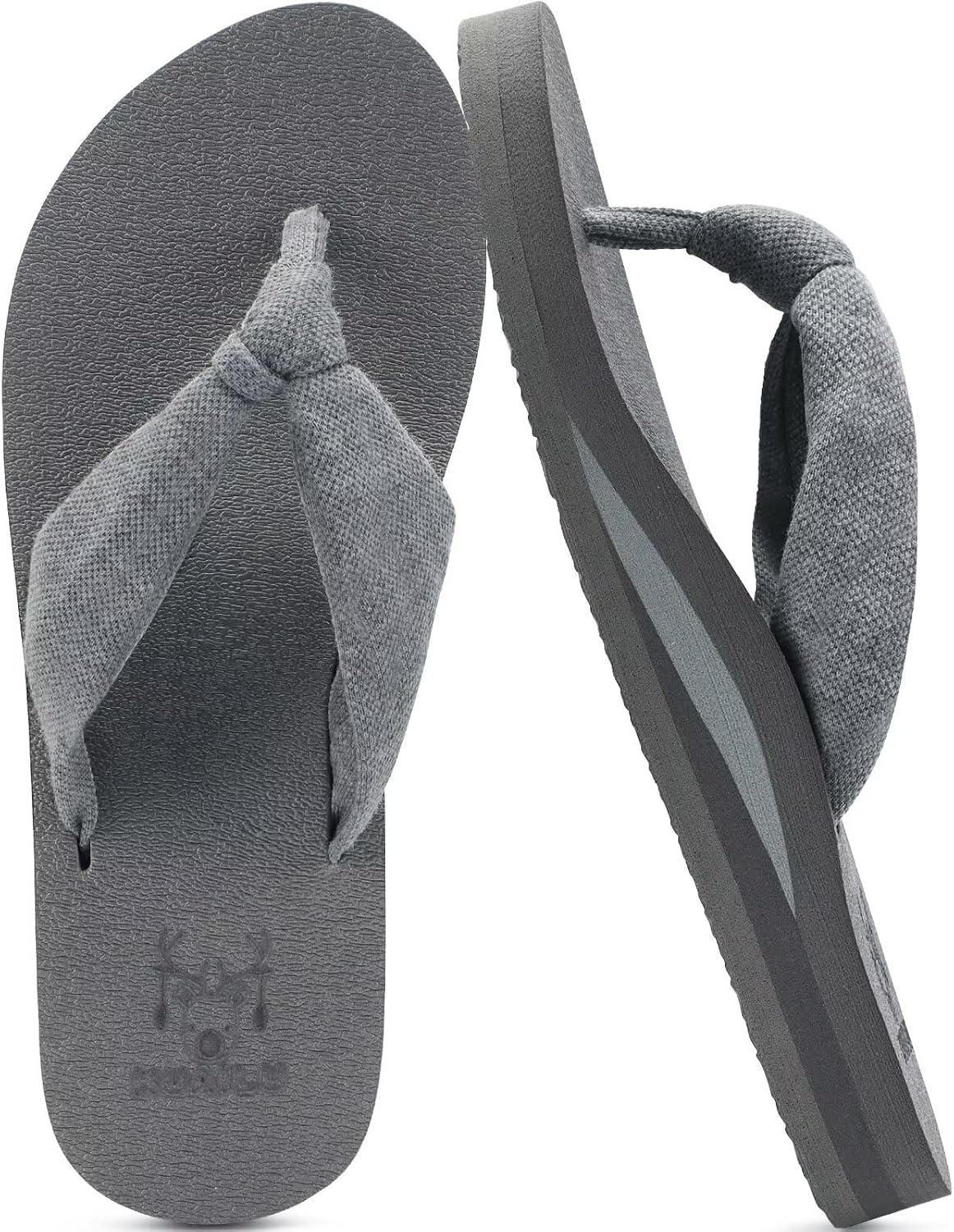 KuaiLu Flip Flops for Women with Arch Support Summer Beach Thong Sandals