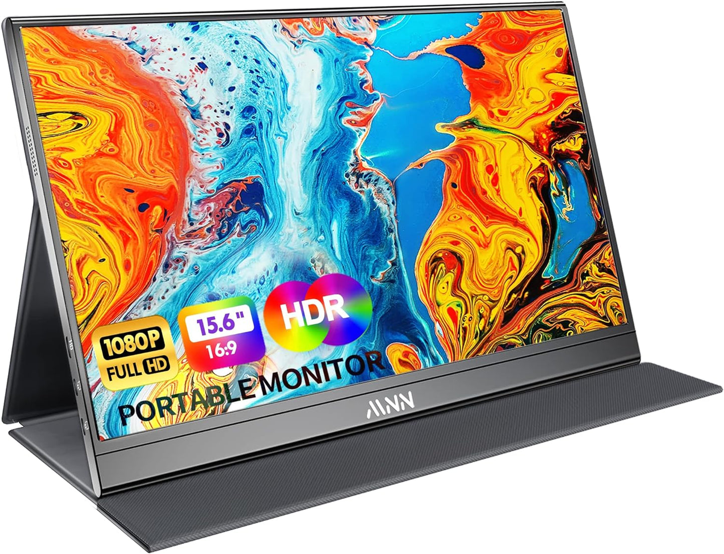 MNN 15.6" FHD 60Hz Portable Monitor USB-C HDMI IPS HDR Gaming Laptop