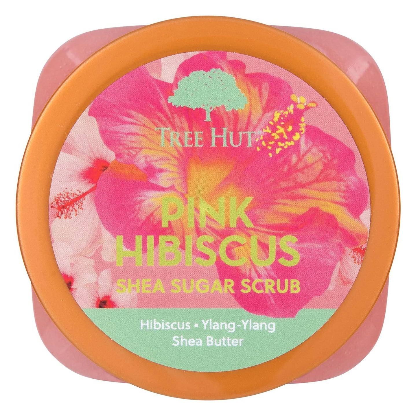 Tree Hut Body Scrub for Women, Pink Hibiscus, 18 Oz