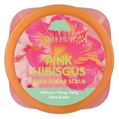 Tree Hut Body Scrub for Women, Pink Hibiscus, 18 Oz