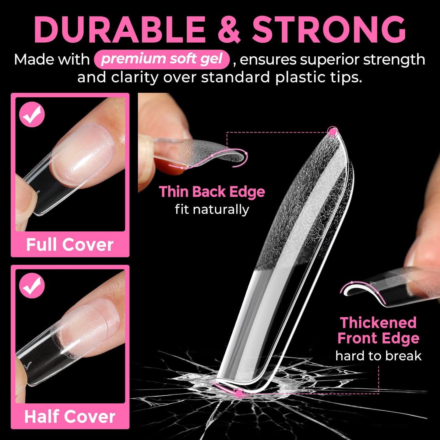 UNA GELLA 15g Nail Glue for Press On Nails with 20ml Nail Glue Remover Kit