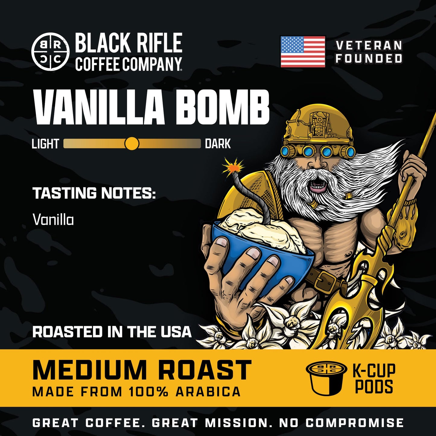 Black Rifle Coffee Medium Roast K Cup Coffee Just Black 32 Count