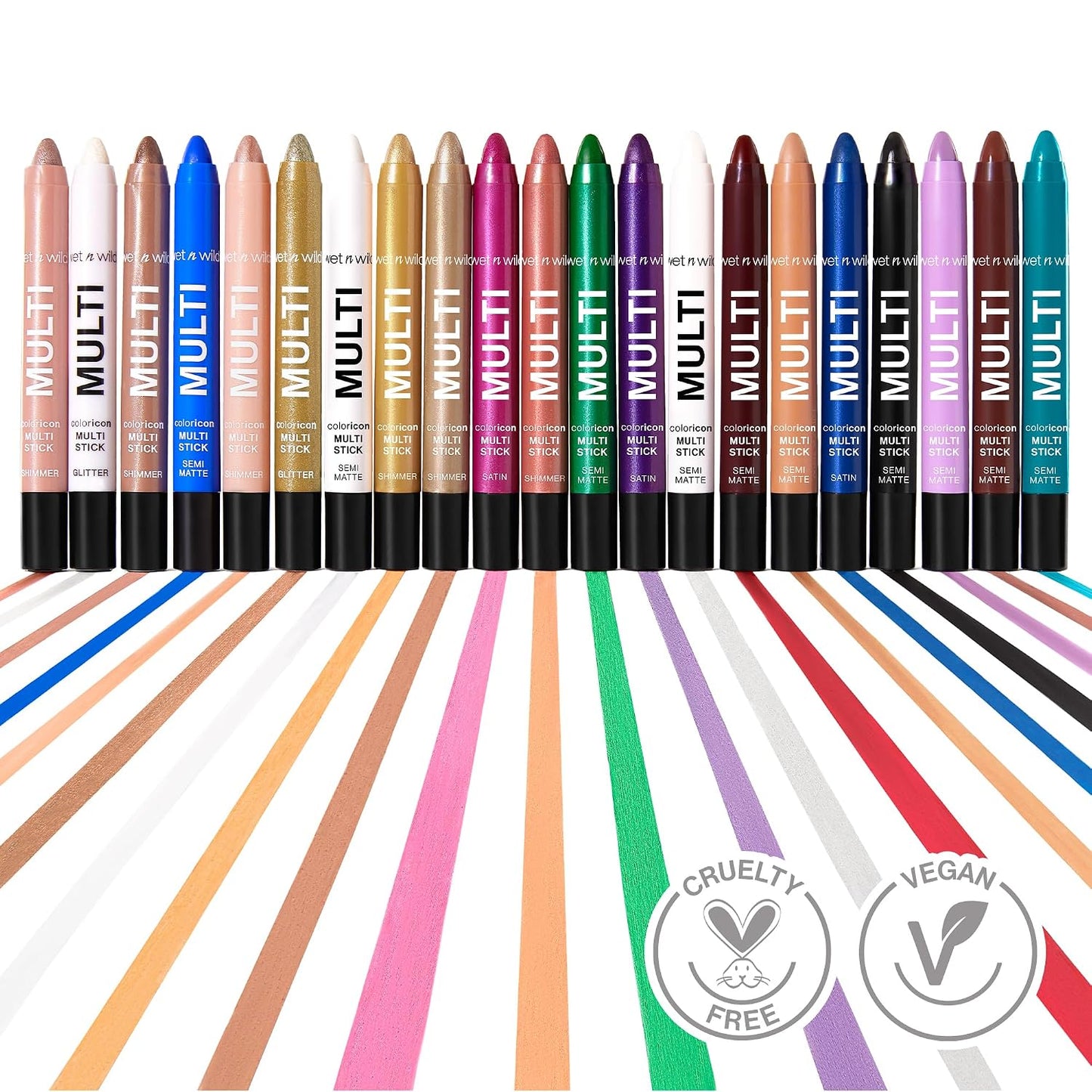 wet n wild Color Icon Cream Eyeliner Eyeshadow Multi-Stick, Moisturizing, Nourishing Velvety Cream-to-Powder Buildable & Blendable Formula, Cruelty-Free & Vegan - Brown Sugar