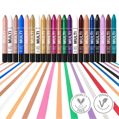 wet n wild Color Icon Cream Eyeliner Eyeshadow Multi-Stick, Moisturizing, Nourishing Velvety Cream-to-Powder Buildable & Blendable Formula, Cruelty-Free & Vegan - Brown Sugar