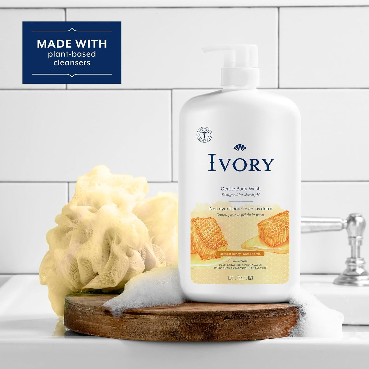 Ivory Body Wash Designed for the Whole Family, Jojoba Scent, 35 oz