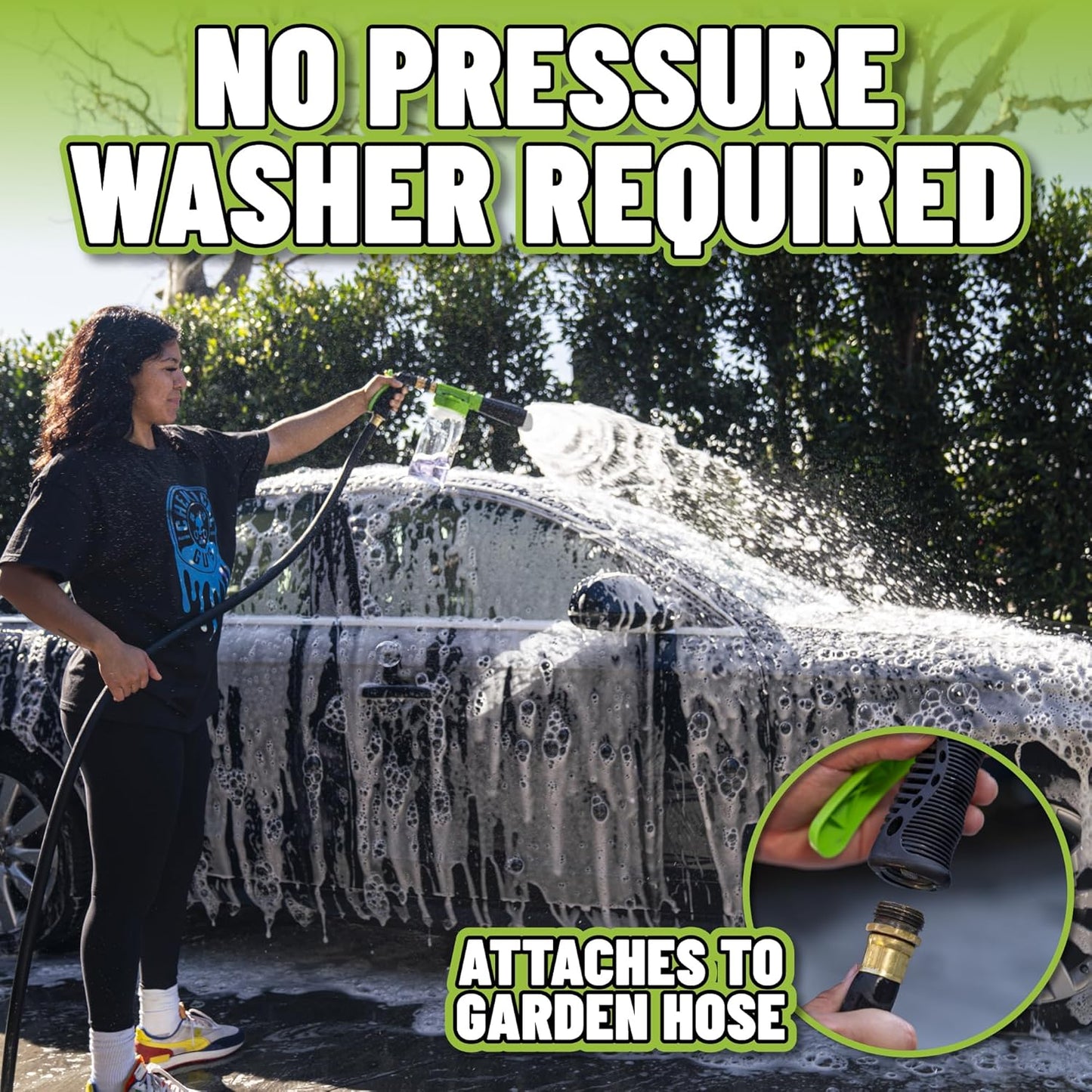 Chemical Guys, TORQ Foam Blaster 6 Cannon, Garden Hose Attachment for Cars
